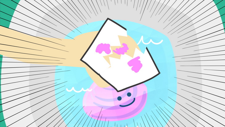 衛生紙裂開,大便沾到手上